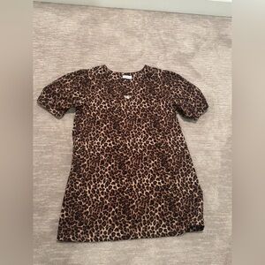 Evereve Brown Leopard Print women’s mini dress